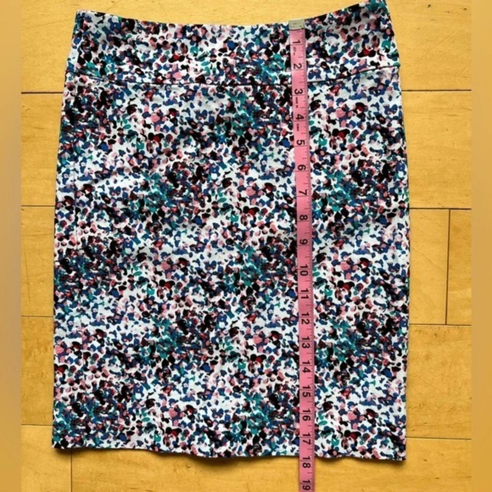 Margaret M Petites Stretch Straight Pencil‎ Mini Skirt Abstract PXS